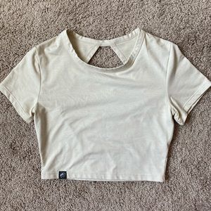 Alphalete Short Sleeve Top (Cream)